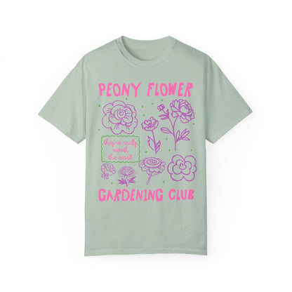 Peony Flower Gardening Club Tee