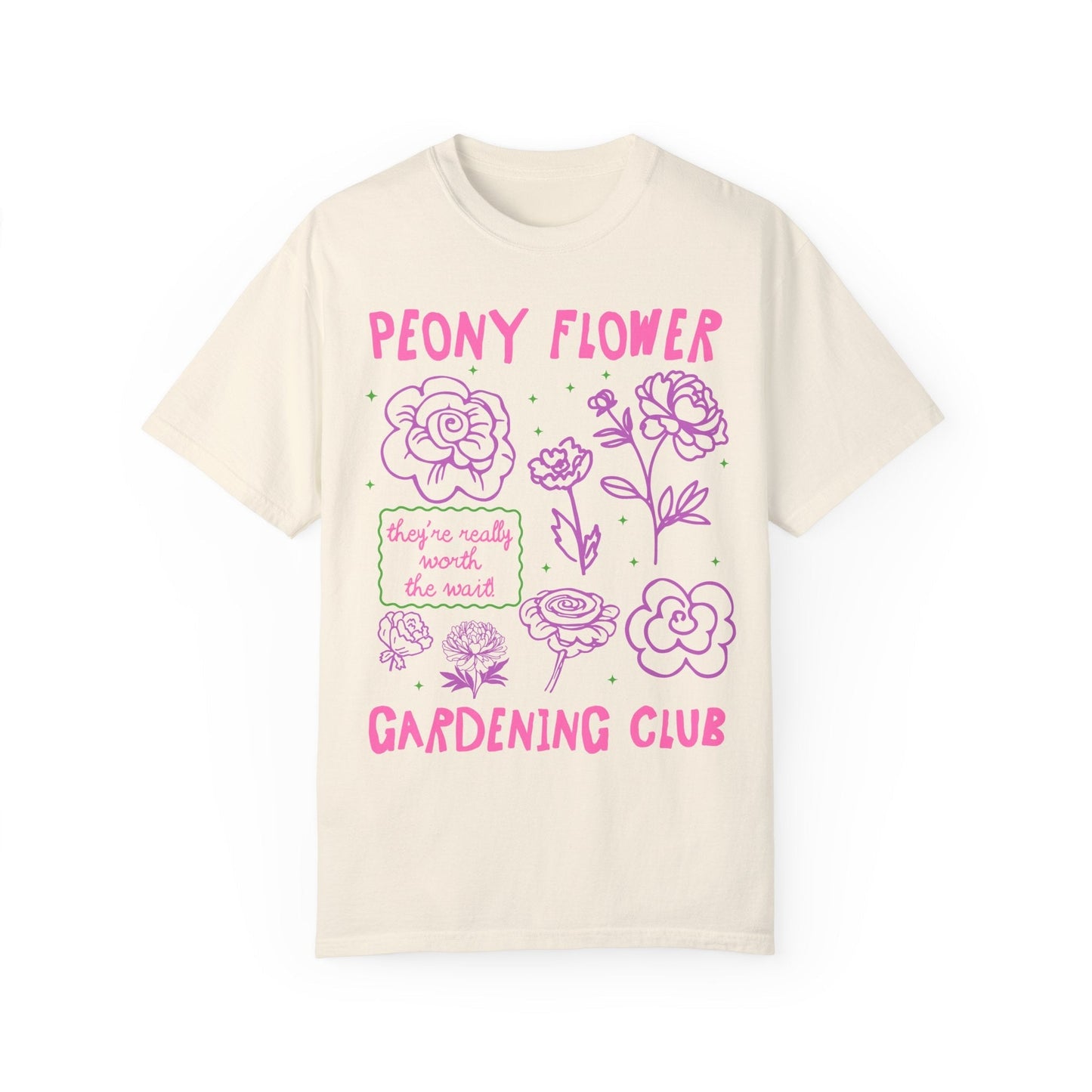 Peony Flower Gardening Club Tee