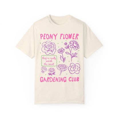 Peony Flower Gardening Club Tee
