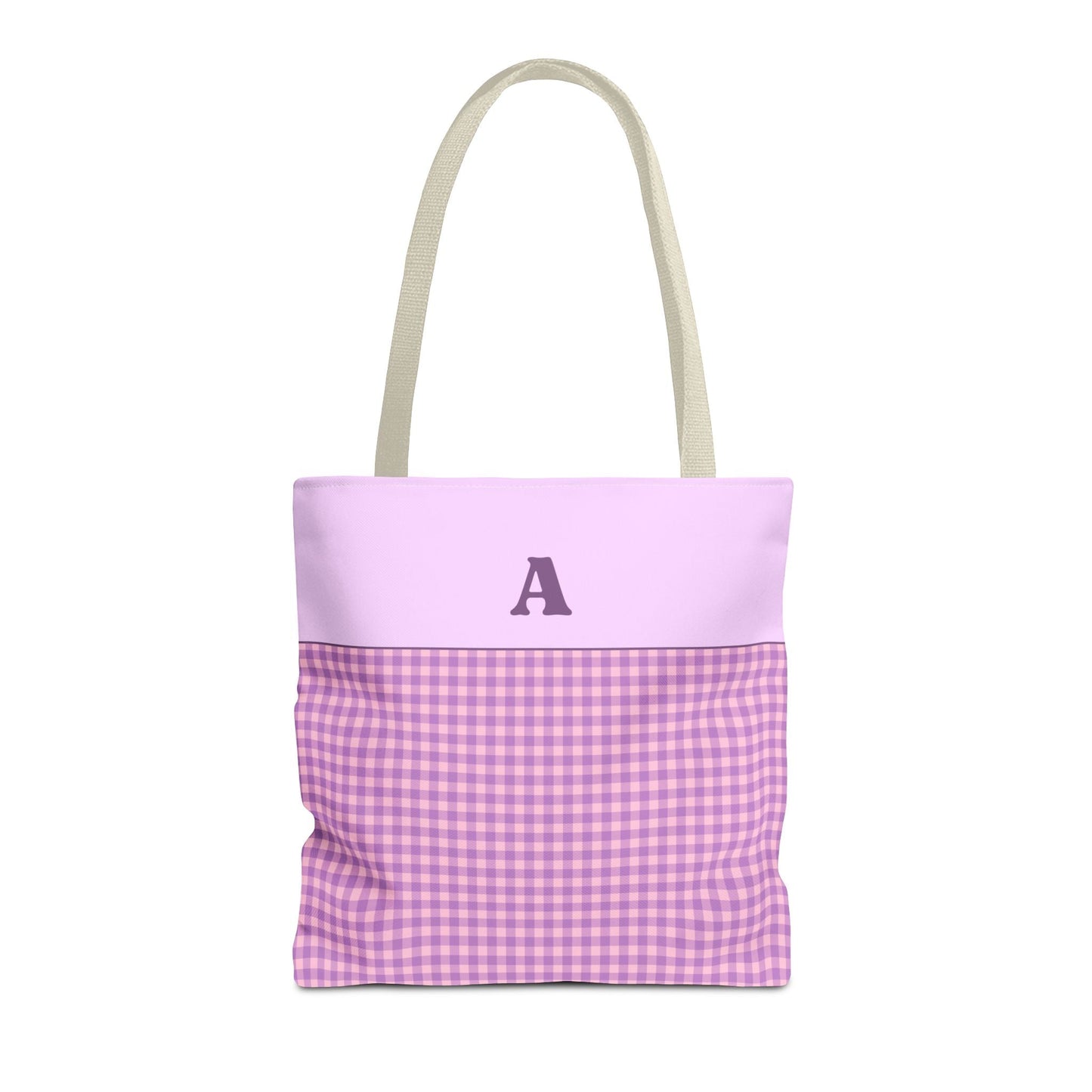 Purple Gingham Tote: A