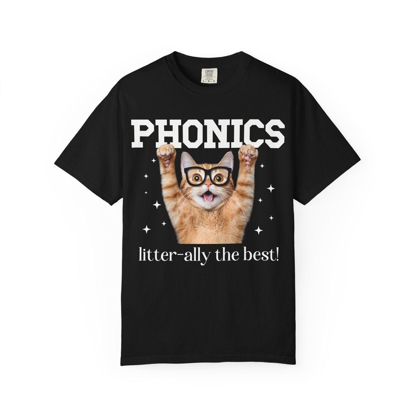 Phonics Teacher Cat Lover Tee