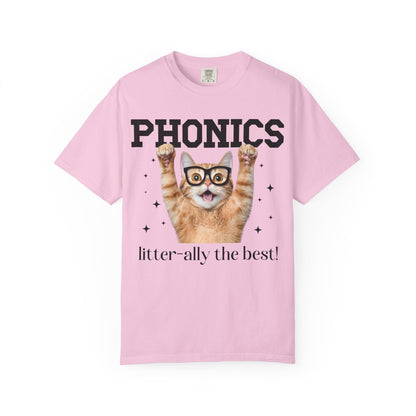 Phonics Teacher Cat Lover Tee