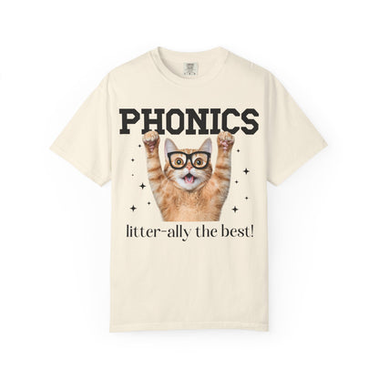 Phonics Teacher Cat Lover Tee