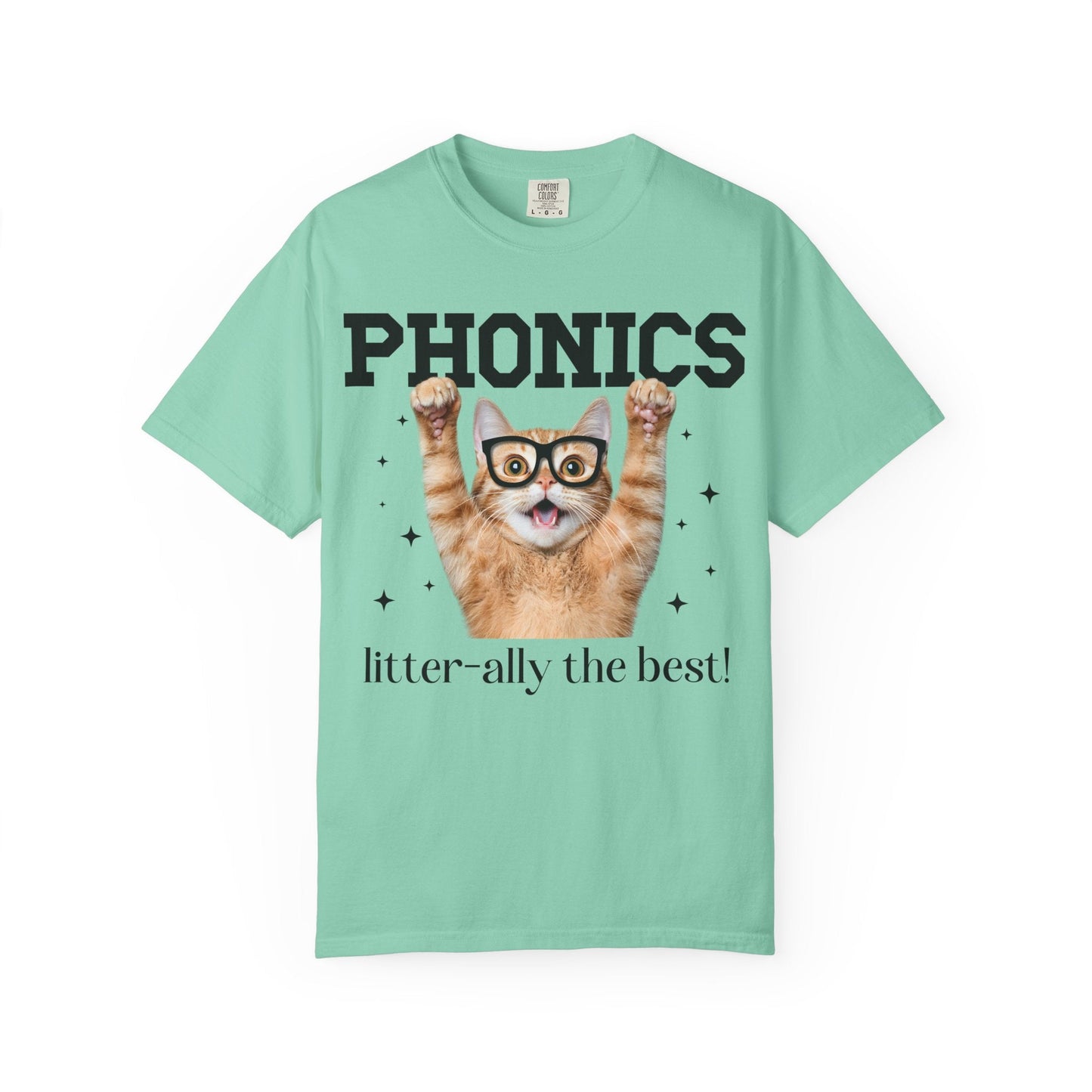 Phonics Teacher Cat Lover Tee