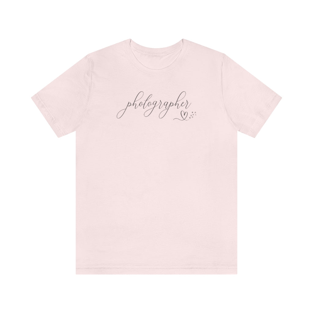 Photographer Tee with Heart