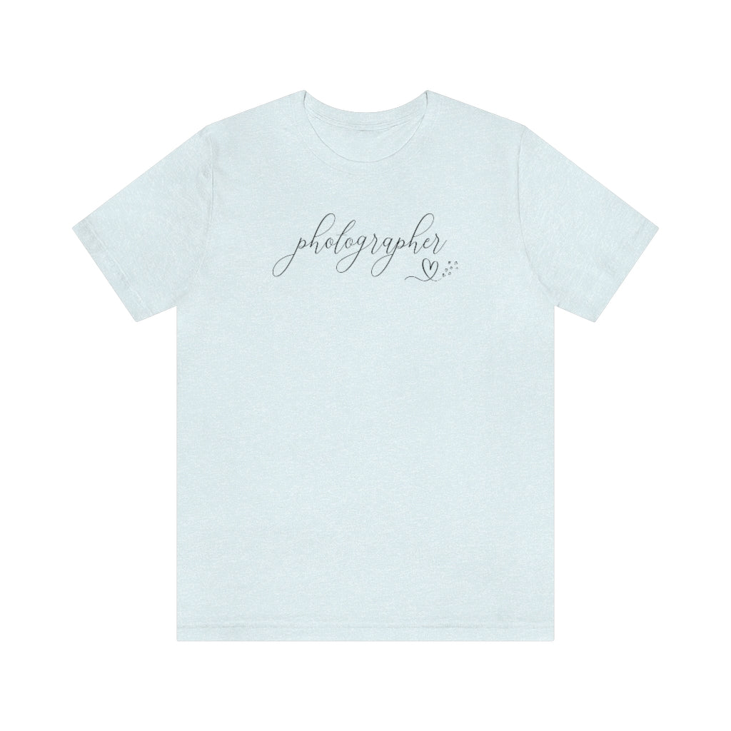 Photographer Tee with Heart