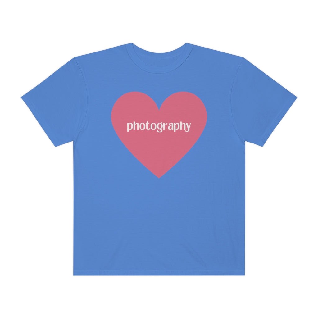 Photography Shirt with Cute Pink Heart