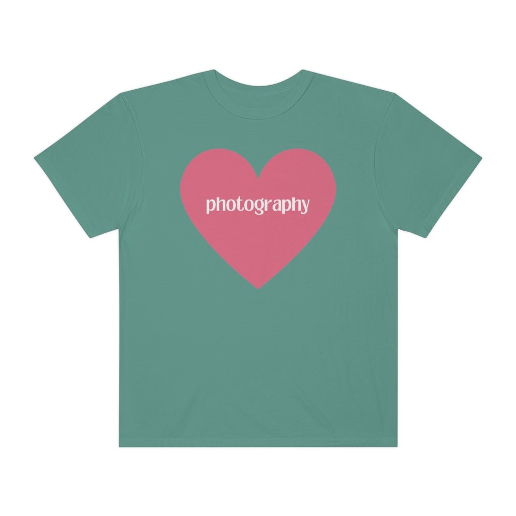 Photography Shirt with Cute Pink Heart