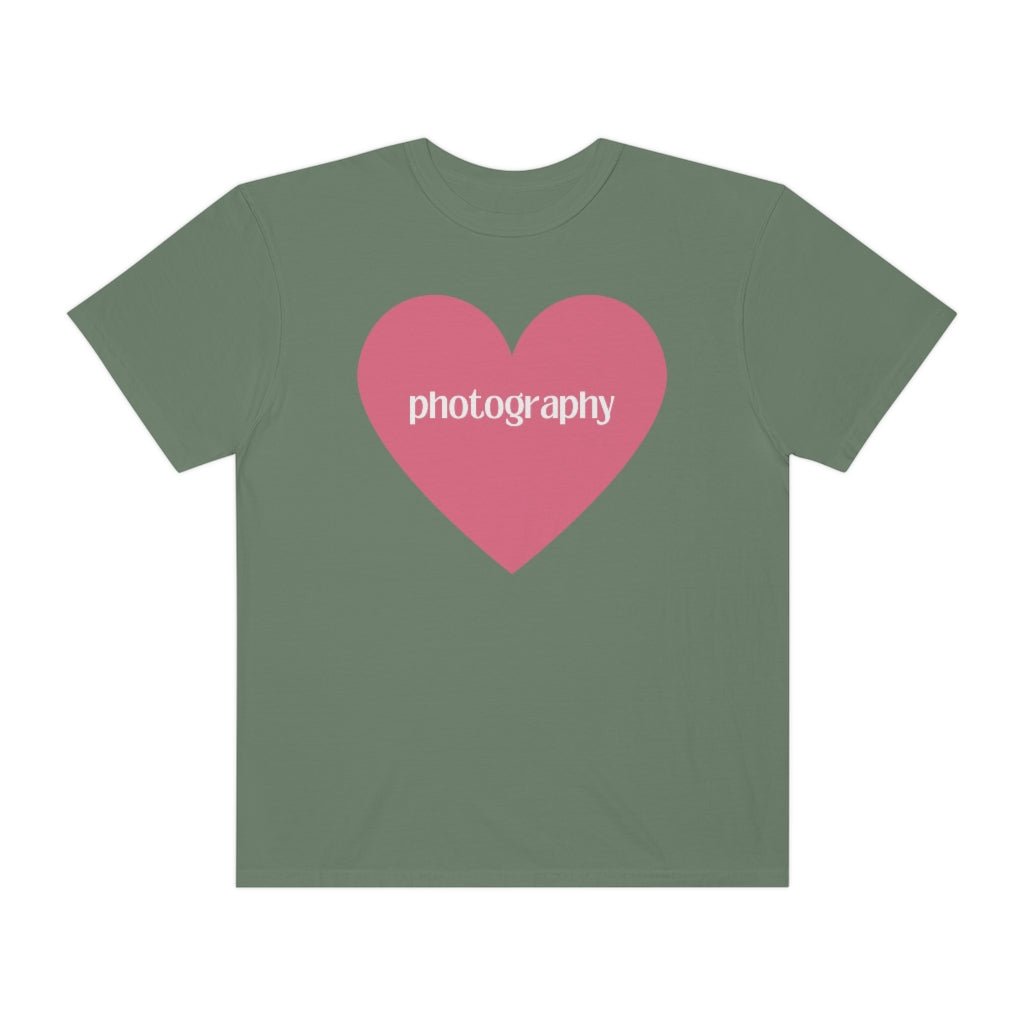 Photography Shirt with Cute Pink Heart