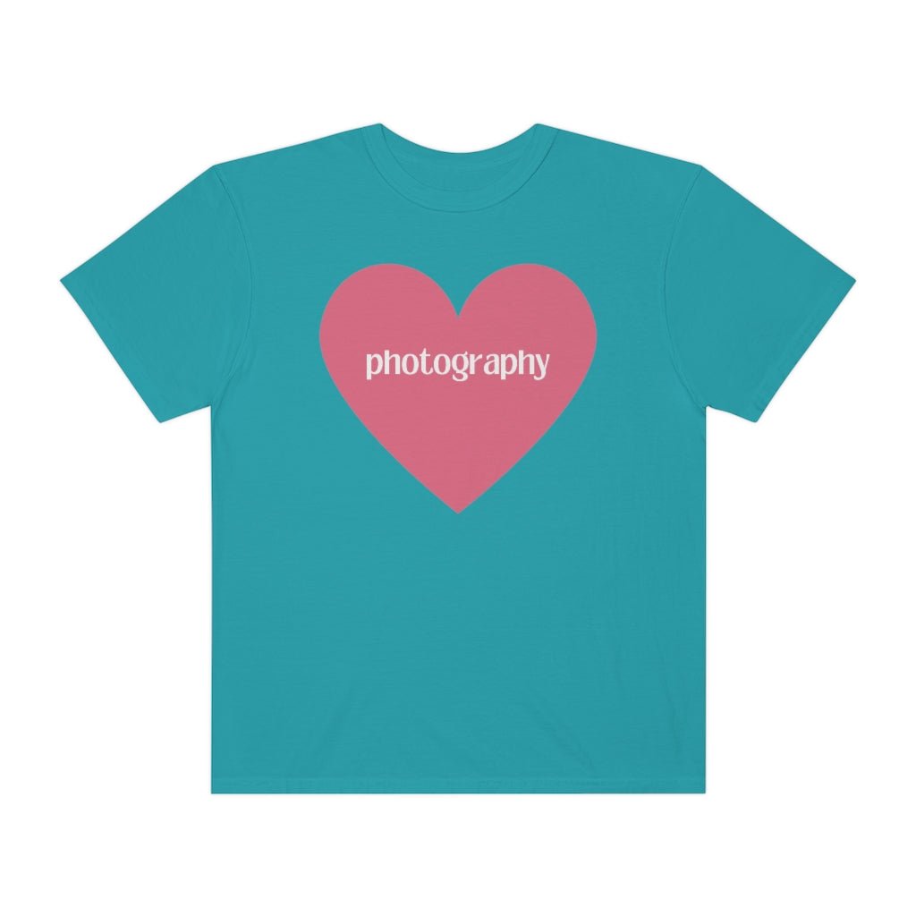 Photography Shirt with Cute Pink Heart