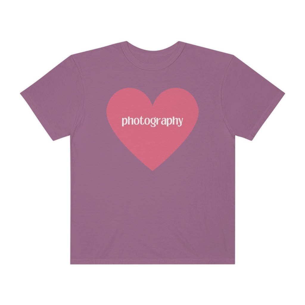 Photography Shirt with Cute Pink Heart