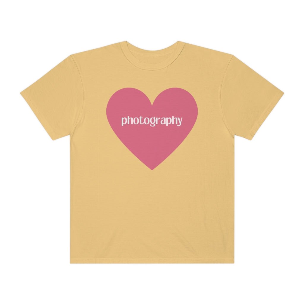 Photography Shirt with Cute Pink Heart