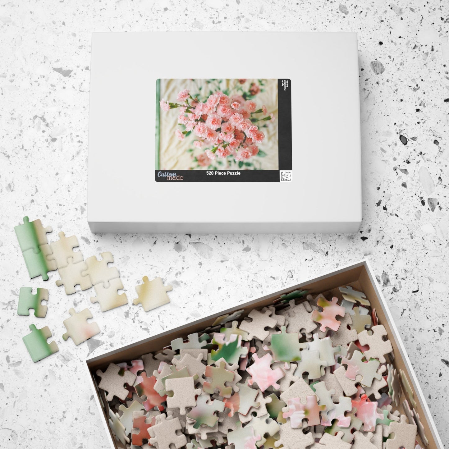 Pink Carnation Flower Puzzle