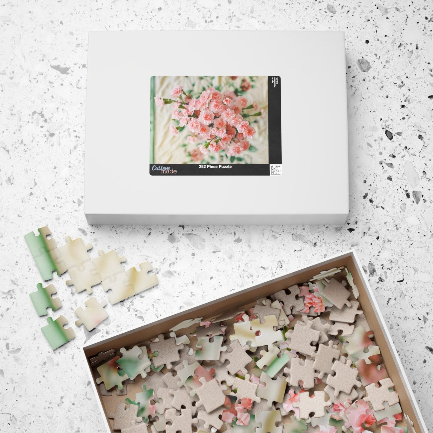 Pink Carnation Flower Puzzle