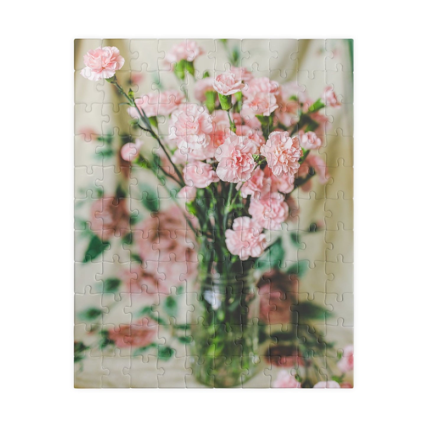 Pink Carnation Flower Puzzle