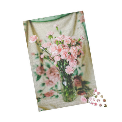 Pink Carnation Flower Puzzle