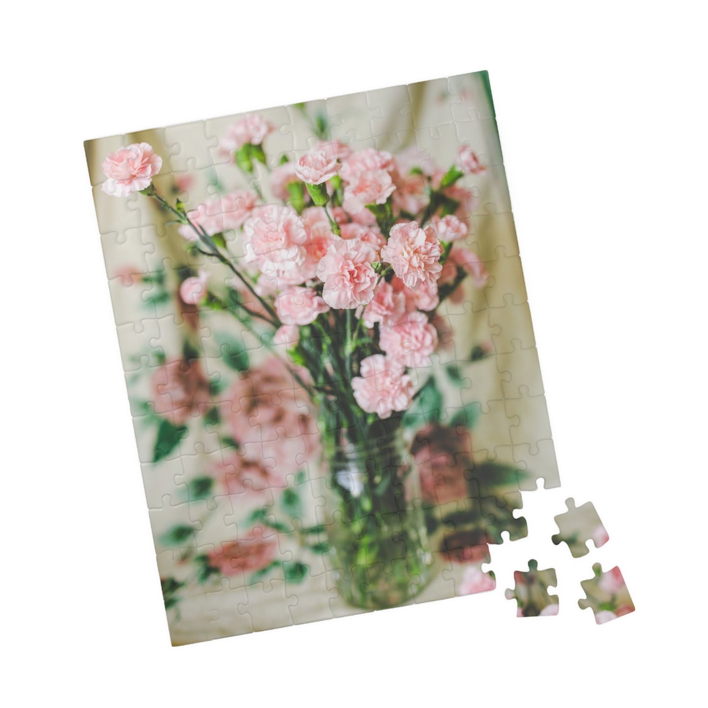 Pink Carnation Flower Puzzle