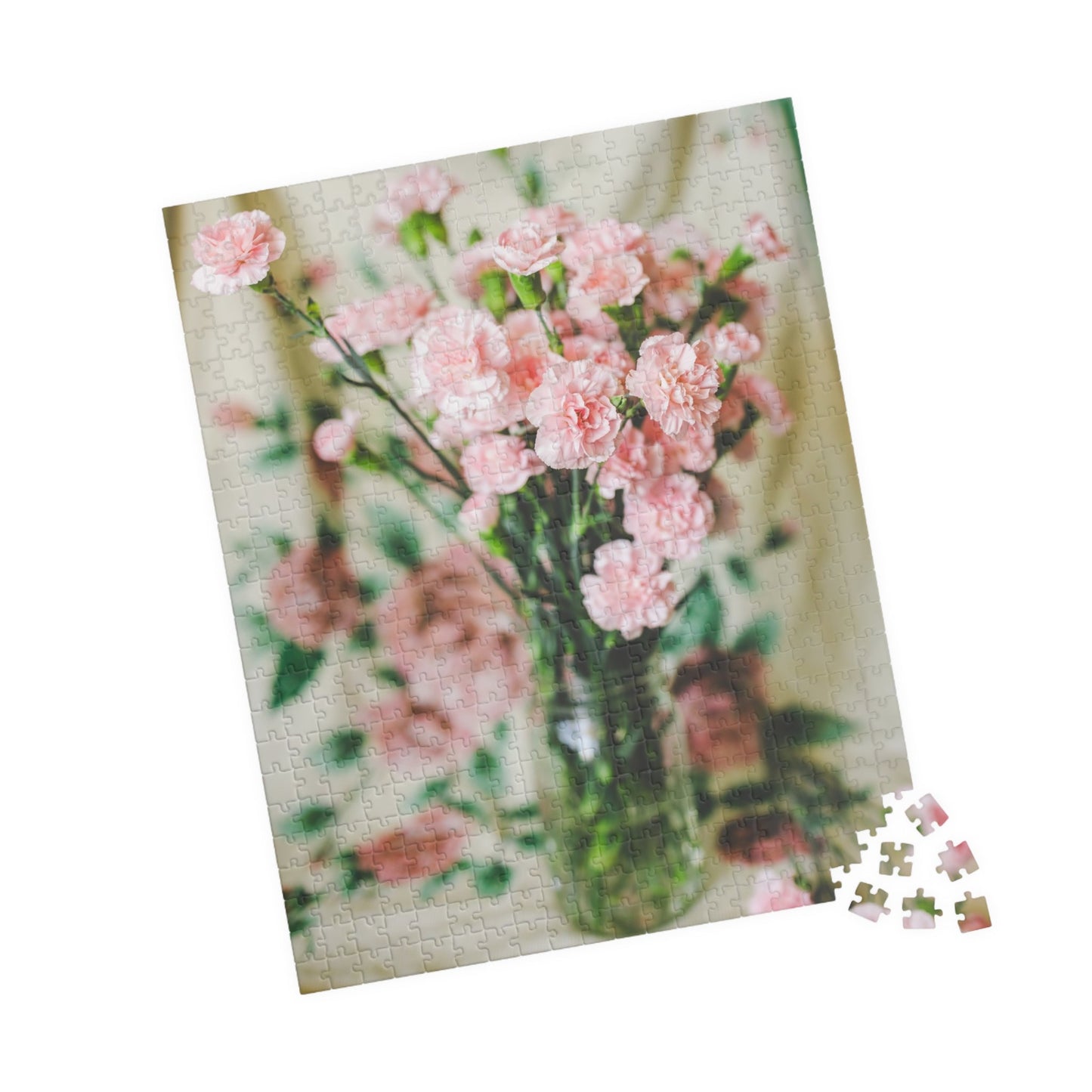 Pink Carnation Flower Puzzle