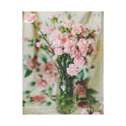 Pink Carnation Flower Puzzle