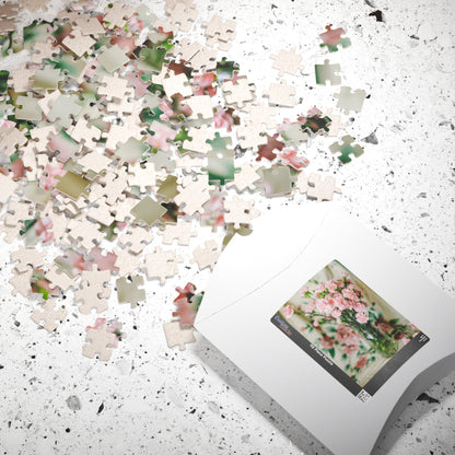 Pink Carnation Flower Puzzle