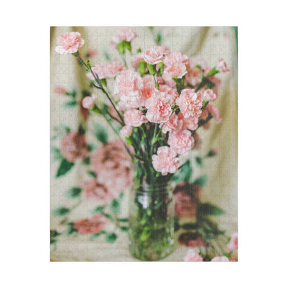 Pink Carnation Flower Puzzle