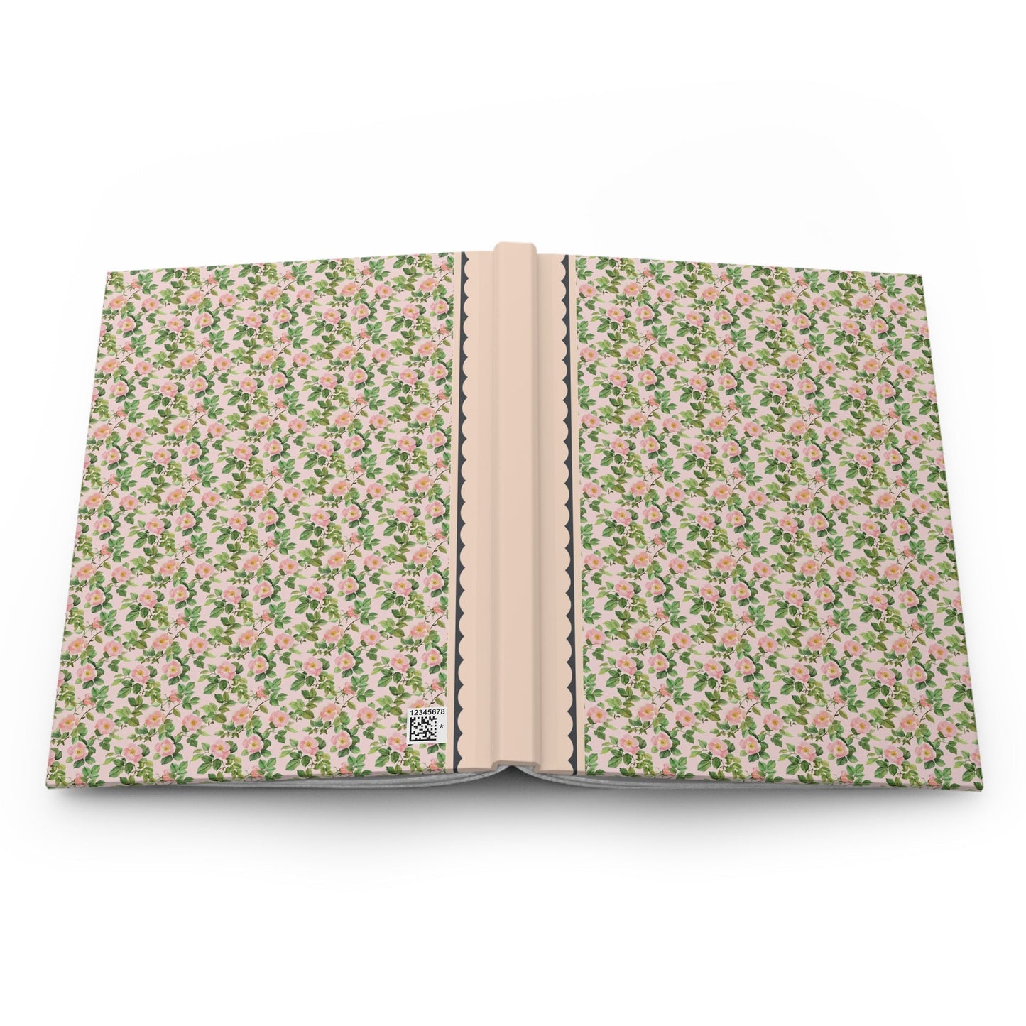 Pink Floral Notebook with Roses