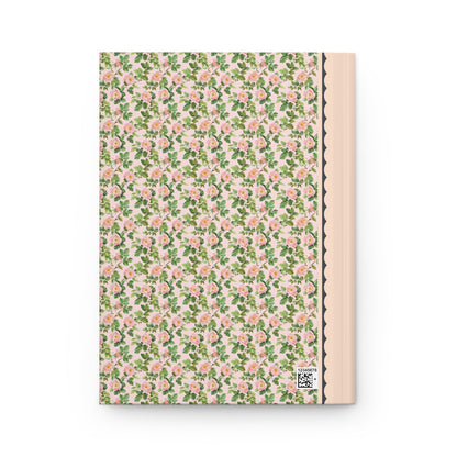 Pink Floral Notebook with Roses