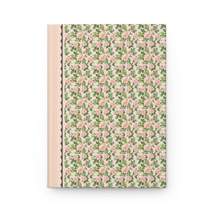 Pink Floral Notebook with Roses