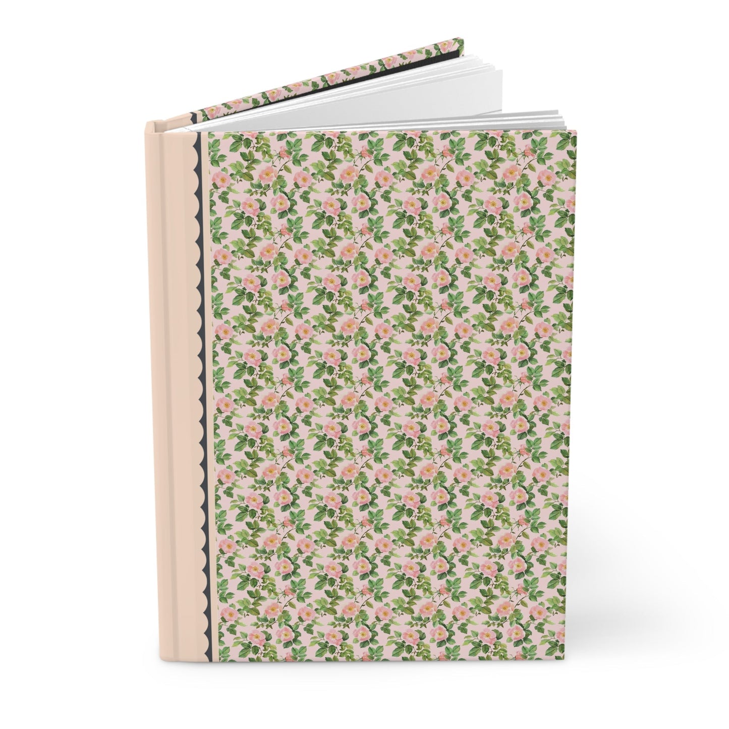 Pink Floral Notebook with Roses