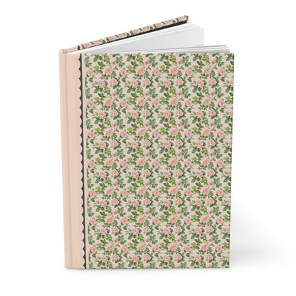 Pink Floral Notebook with Roses