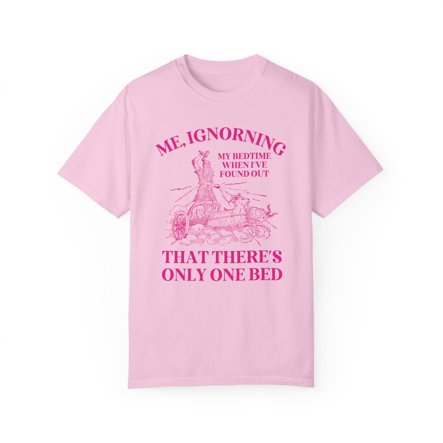 Pink Text Only One Bed Tee