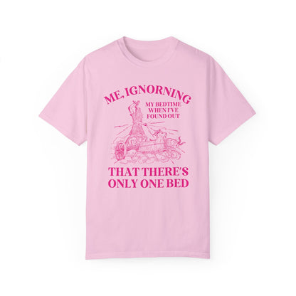 Pink Text Only One Bed Tee