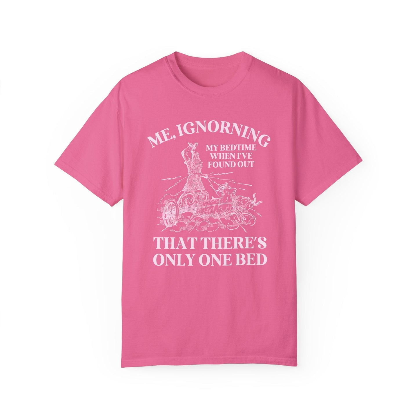 Pink Text Only One Bed Tee