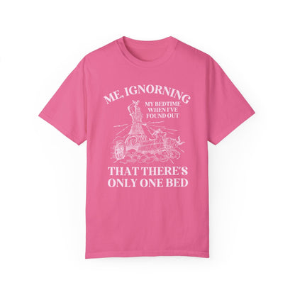 Pink Text Only One Bed Tee