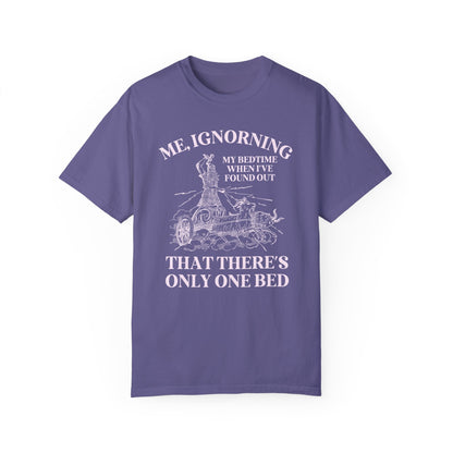 Pink Text Only One Bed Tee