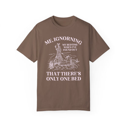 Pink Text Only One Bed Tee