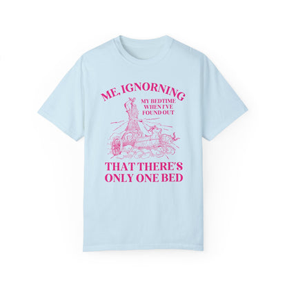 Pink Text Only One Bed Tee