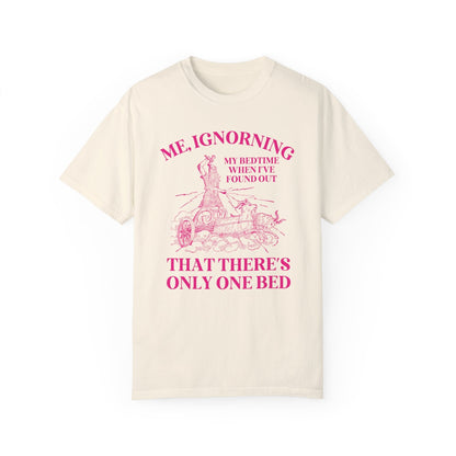 Pink Text Only One Bed Tee