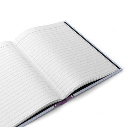 Plaid Notebook with Bows: Blue