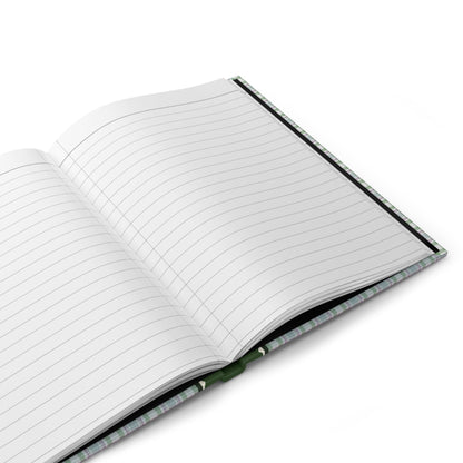 Plaid Notebook with Bows: Green