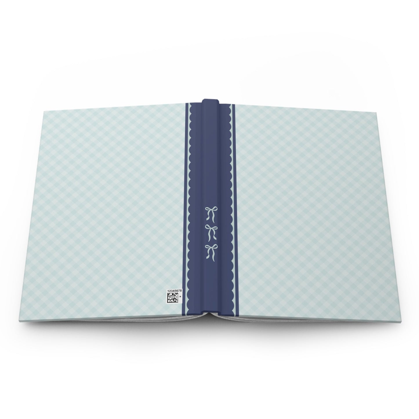 Plaid Notebook: Light Blue