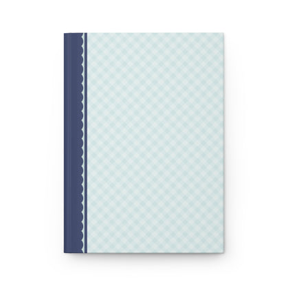 Plaid Notebook: Light Blue