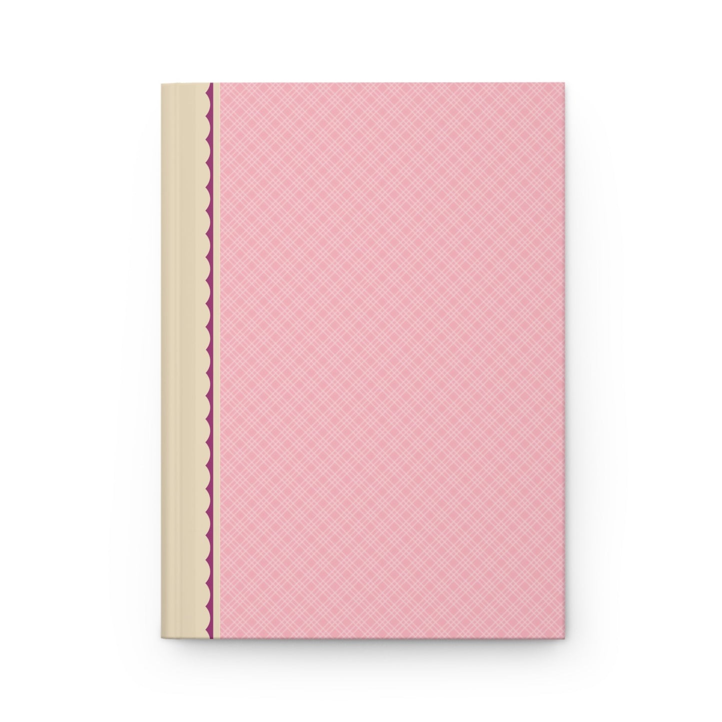 Plaid Notebook with Bows: Pink