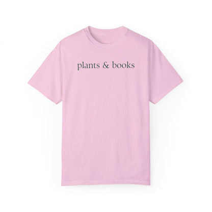 Plants and Books Tee Shirt for Reader
