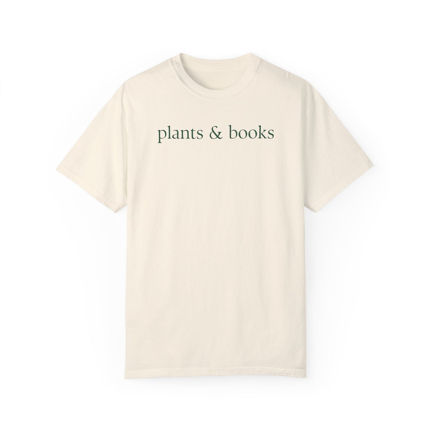 Plants and Books Tee Shirt for Reader