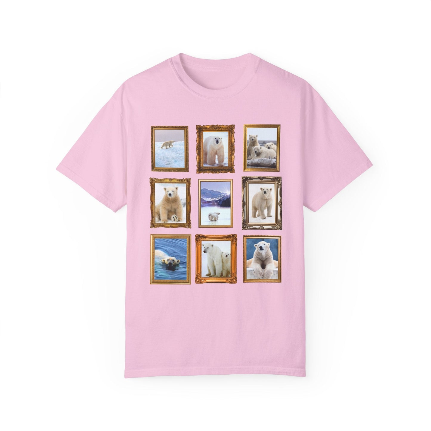 Polar Bear Photographs Framed on a T-Shirt