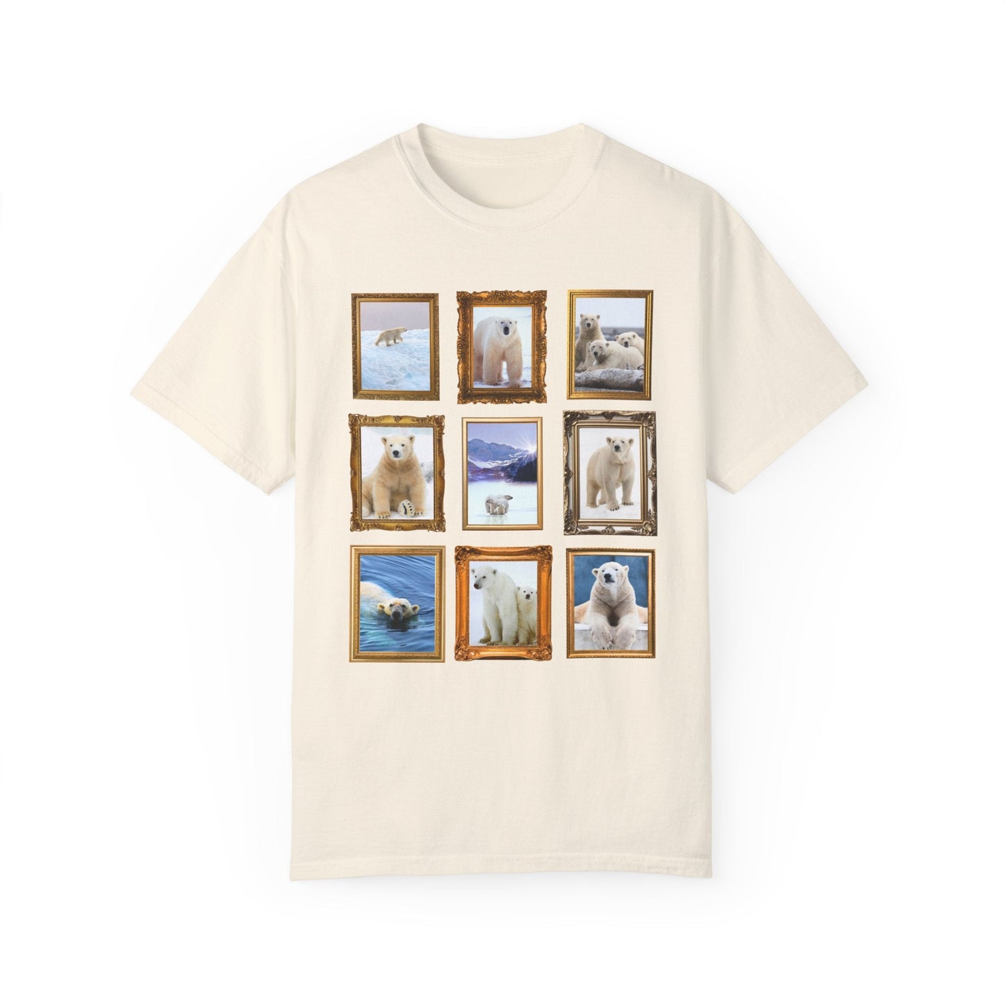 Polar Bear Photographs Framed on a T-Shirt