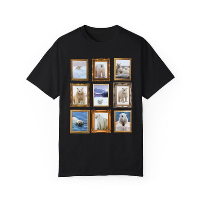 Polar Bear Photographs Framed on a T-Shirt