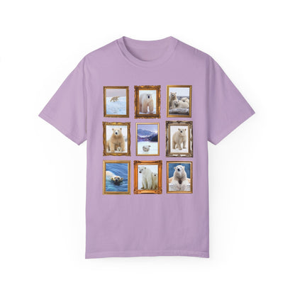 Polar Bear Photographs Framed on a T-Shirt