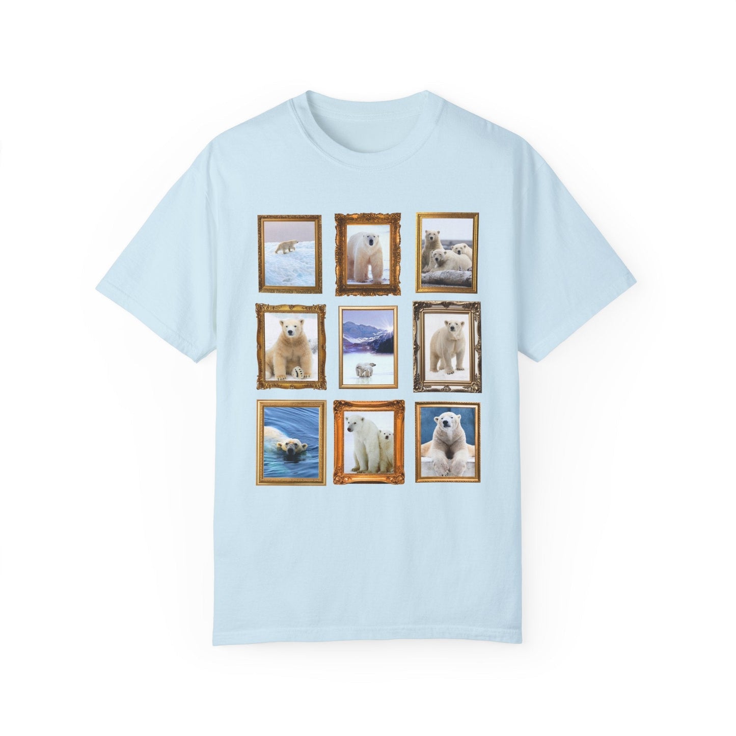 Polar Bear Photographs Framed on a T-Shirt